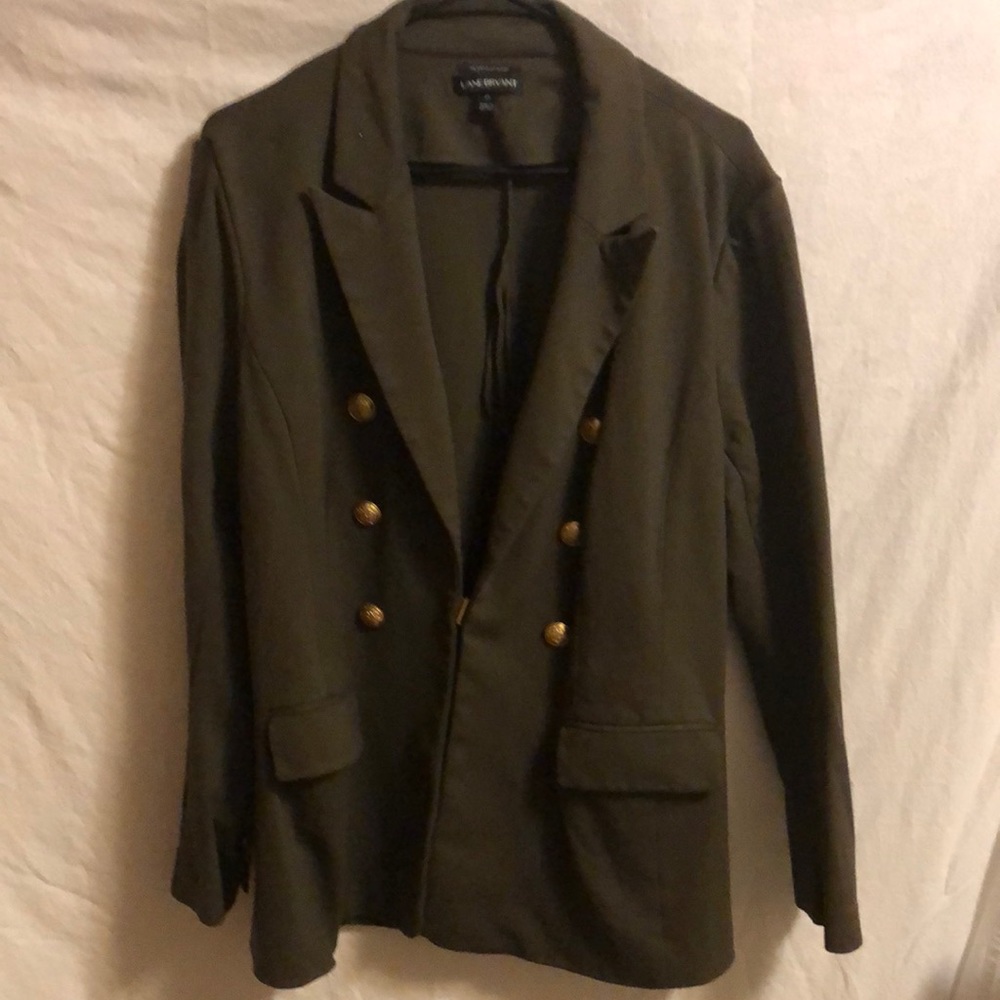 Lane Bryant army green blazer